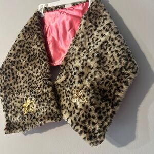Girls Dress Up Leopard Shoulder Wrap